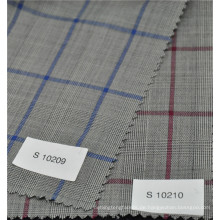 Neue Ankunft beliebte Glen Check Kammgarn 70% Wolle 30% Polyester Stoff für Anzug